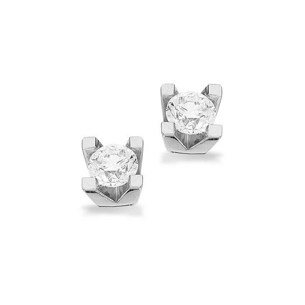Kleopatra Ohrstecker in 14kt. Weißgold 0,10ct.-0,50ct. Diamanten
