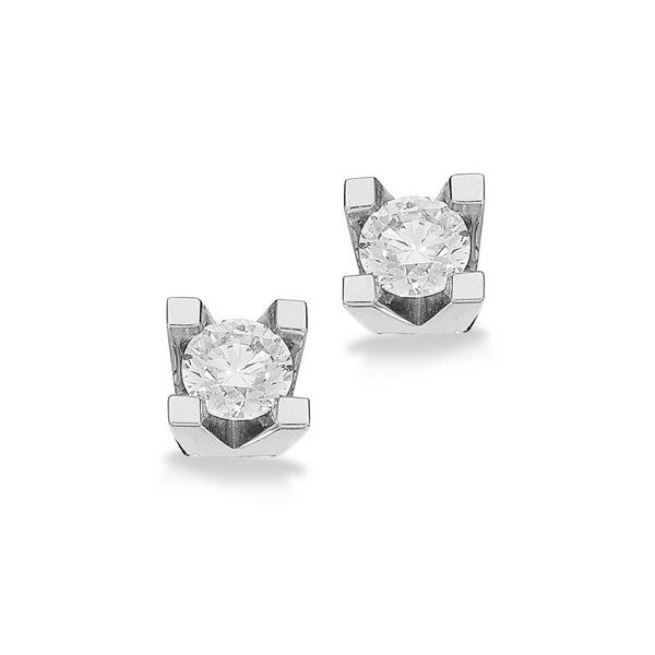 Kleopatra Ohrstecker in 14kt. Weißgold 0,10ct.-0,50ct. Diamanten