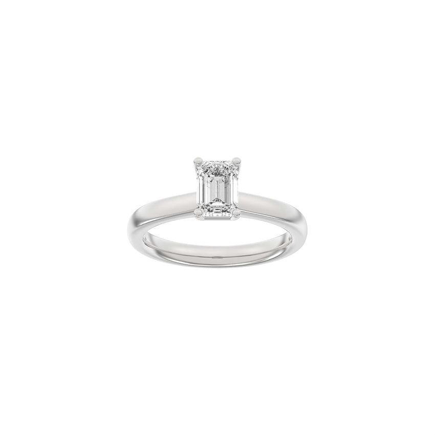 Siersbøl Luxury Classic firkantet ring i 14 kt hvidguld med 1,0 ct lab-grown diamant