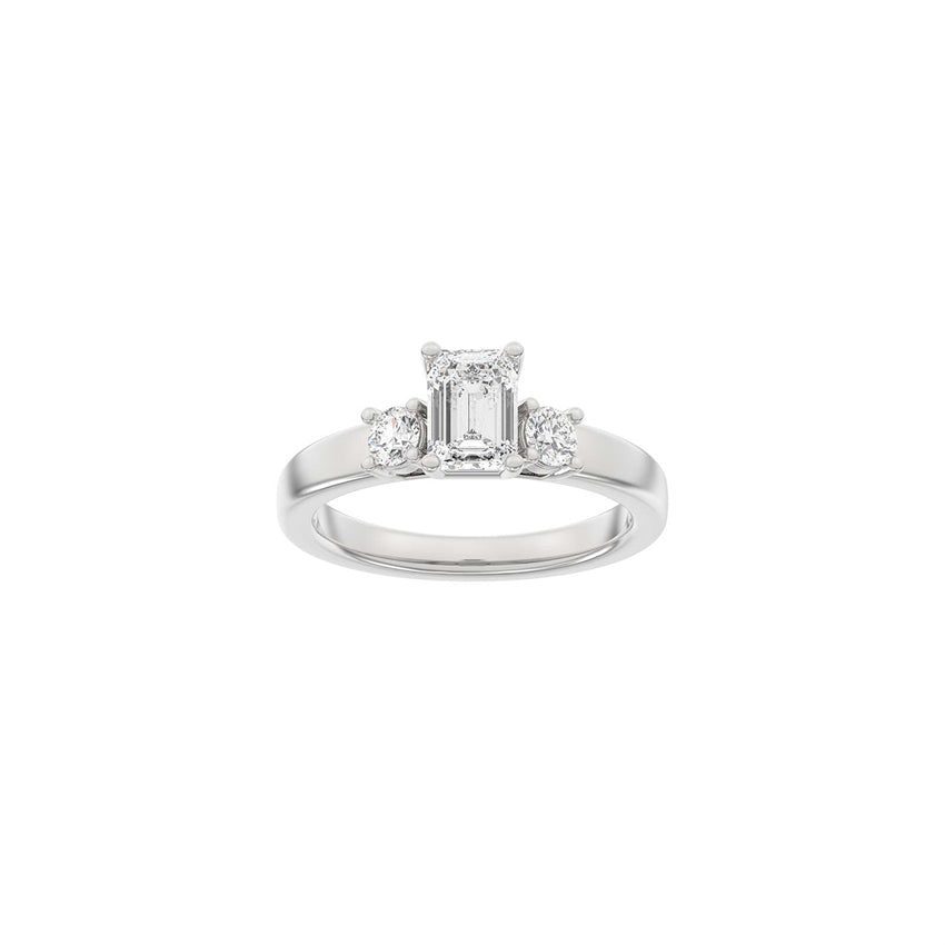 Siersbøl Luxury Classic firkantet ring i 14 kt hvidguld med 1,33 ct lab-grown diamanter