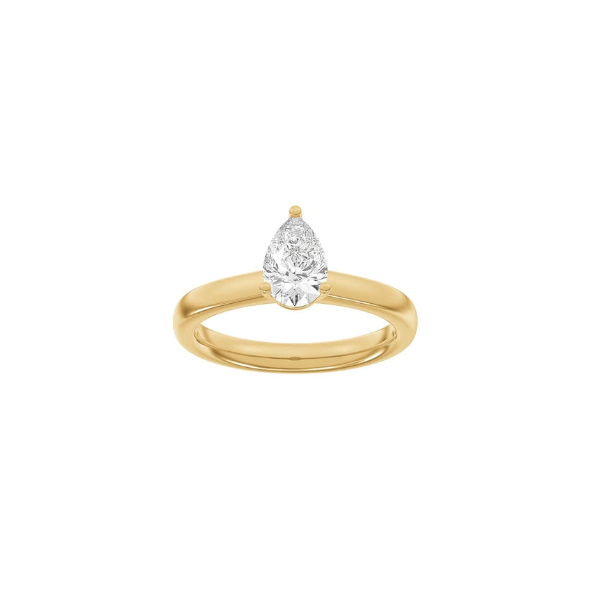 Siersbøl Luxury Classic ring i 14 kt rødguld med 1,0 ct lab-grown diamant