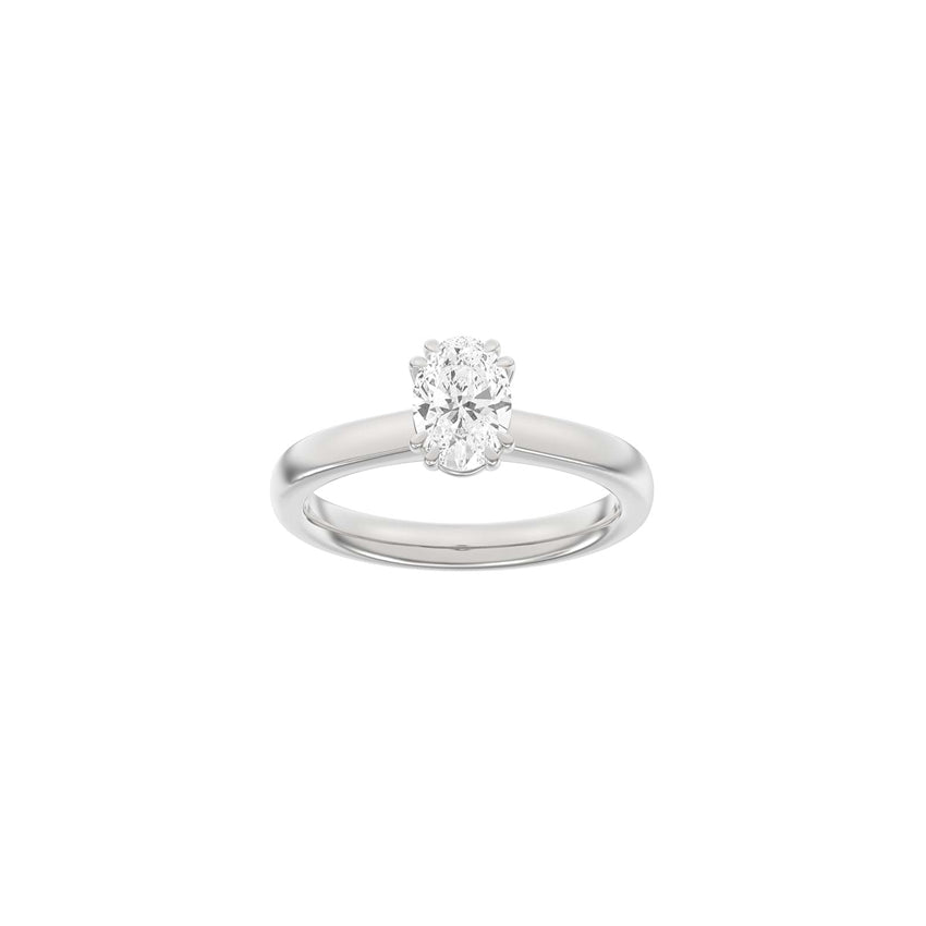 Siersbøl Luxury Modern firkantet ring i 14 kt hvidguld med 1,0 ct lab-grown diamant