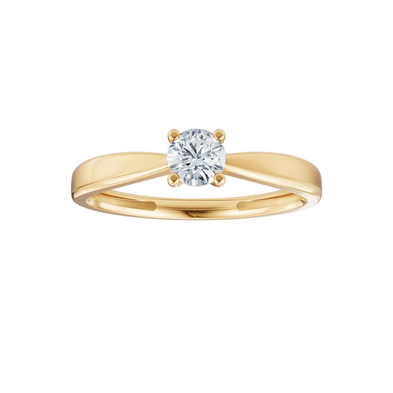 LUXURY Ring aus 14 kt Gold mit lab-grown Diamant 0,25-1,0 ct