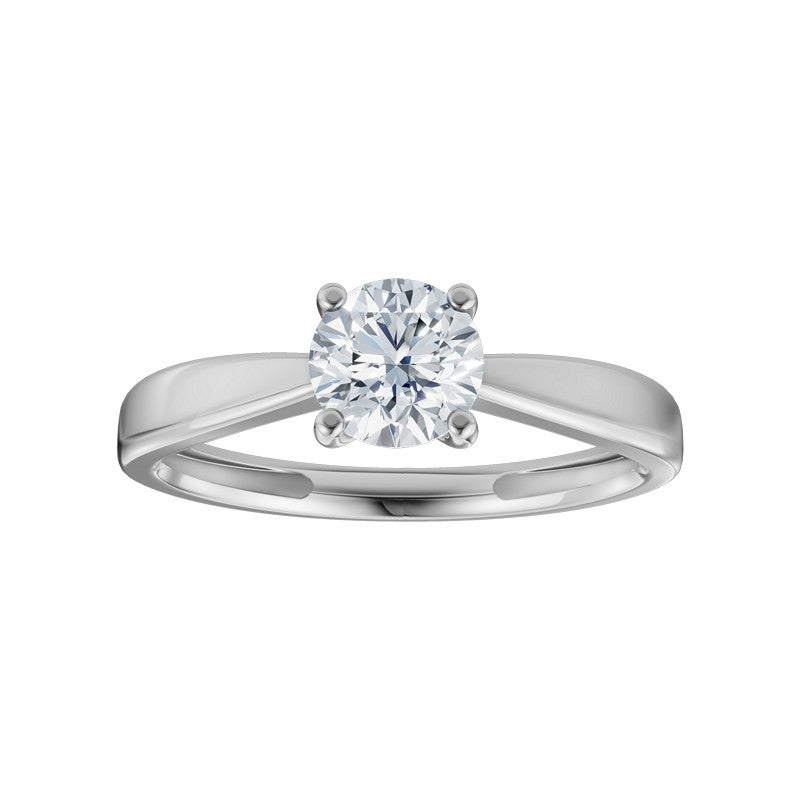LUXURY Ring aus 14 kt Weißgold mit lab-grown Diamant 0,25-1,0 ct