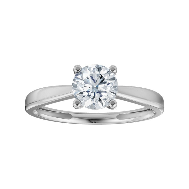 LUXURY Ring aus 14 kt Weißgold mit lab-grown Diamant 0,25-1,0 ct