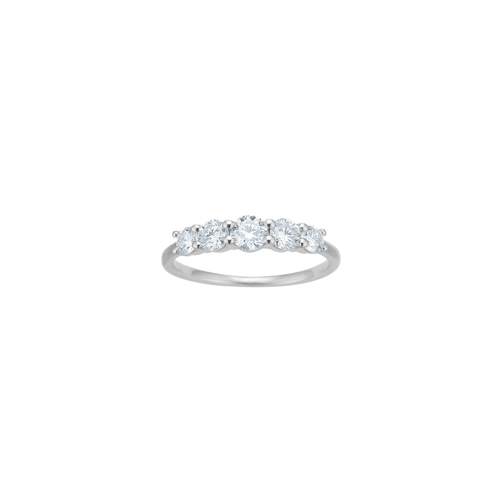 Siersbøl Luxury diamantring i 14 karat hvidguld med 0,75 ct lab grown diamant