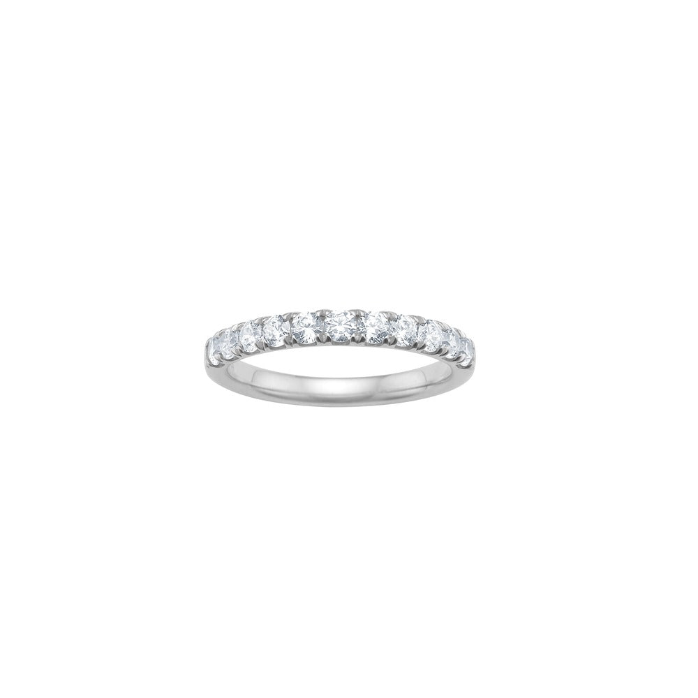Siersbøl Luxury alliancering i 14 karat hvidguld med 0,23 ct lab grown diamanter
