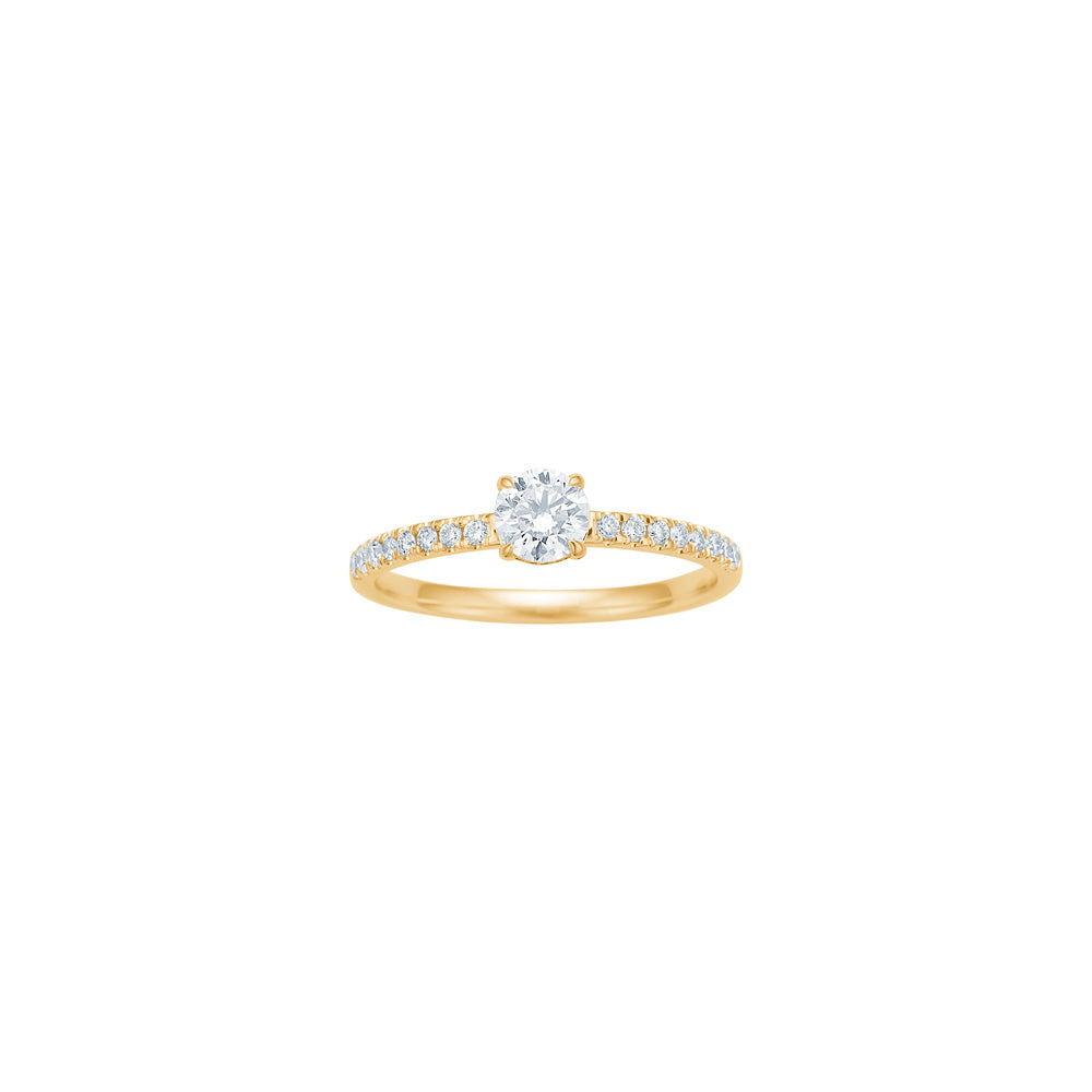 Siersbøl Luxury diamantring i 14 karat guld med 0,505 ct lab grown diamanter