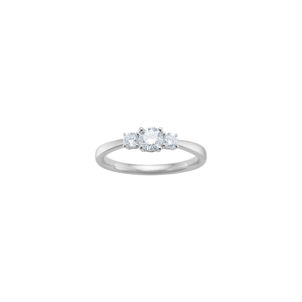 Siersbøl Luxury diamantring i 14 karat hvidguld med 0,50 ct lab grown diamant