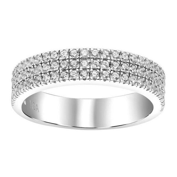 Joanli Nor - ring i sølv 3 række zirkoner 10450440900