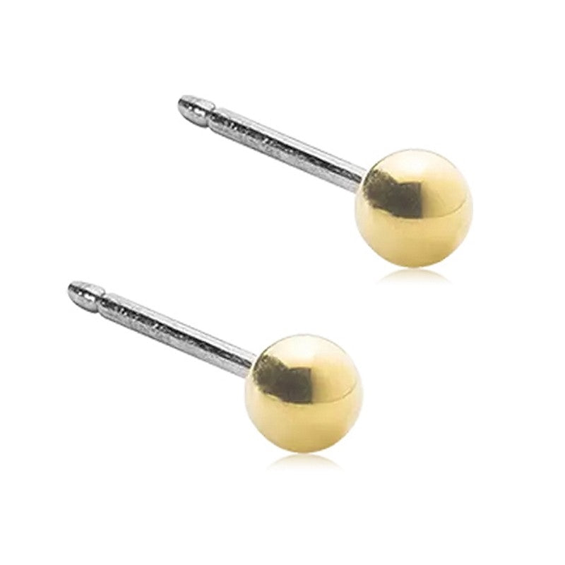 Blomdahl - Titanium vergoldet Kugel Ohrring Ball