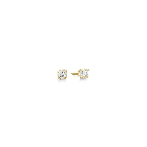 CROWN Ohrringe in 14 kt. Gold mit Diamanten von 0,09 ct. - 0,50 ct.