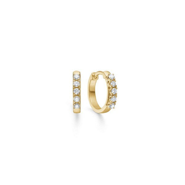 Crown Alliance creoler i 14 kt guld m diamanter 1511845