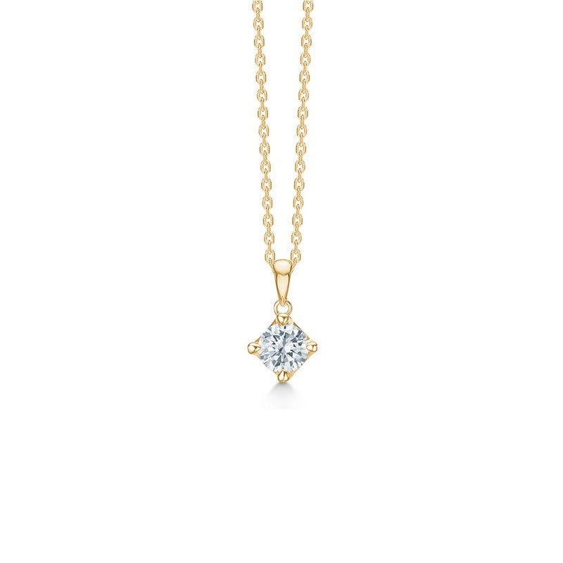 CROWN Anhänger in 14 kt. Gold mit Diamant von 0,04 ct. - 0,50 ct.