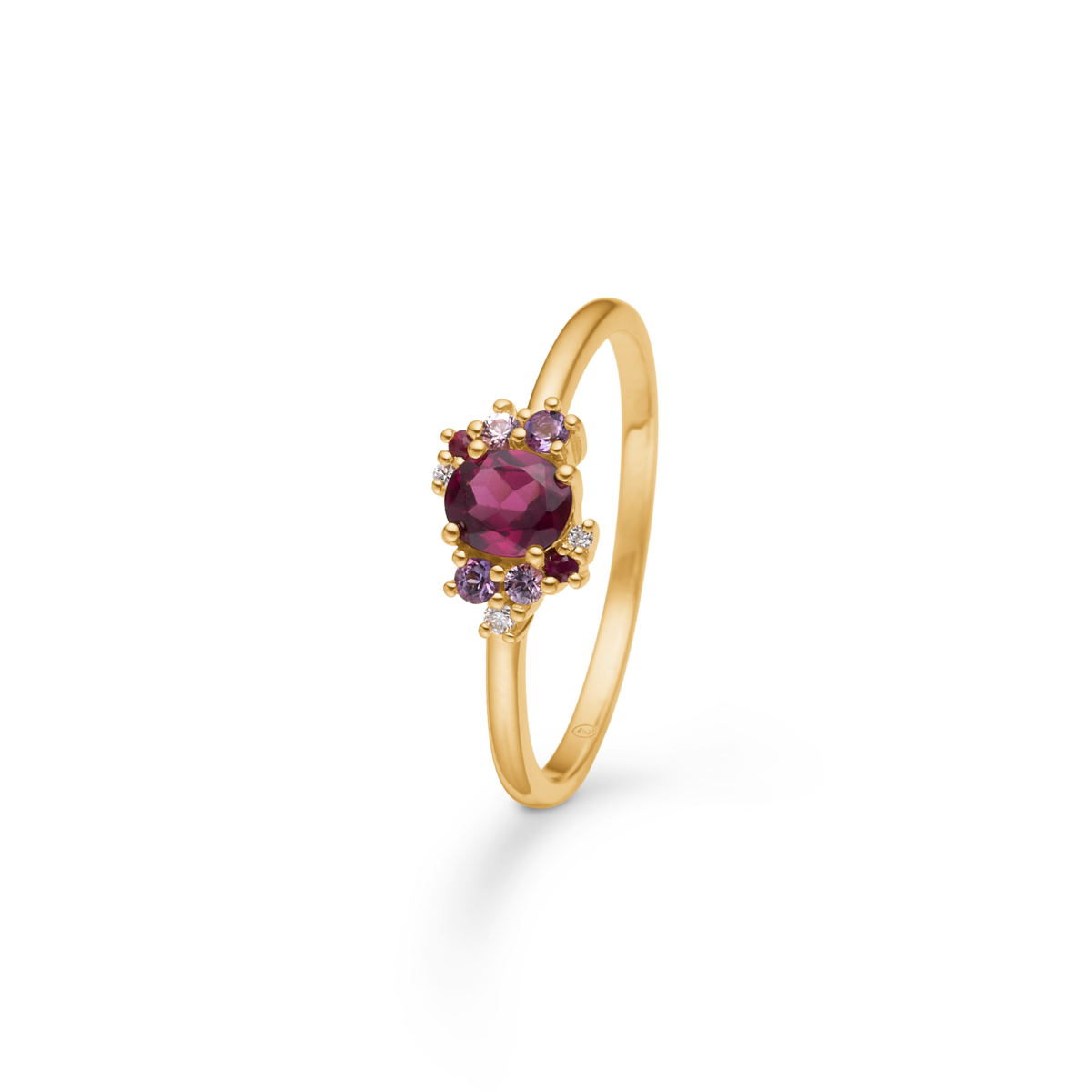 Four Seasons Autumn Petite ring i 14 kt. guld, Mads Z
