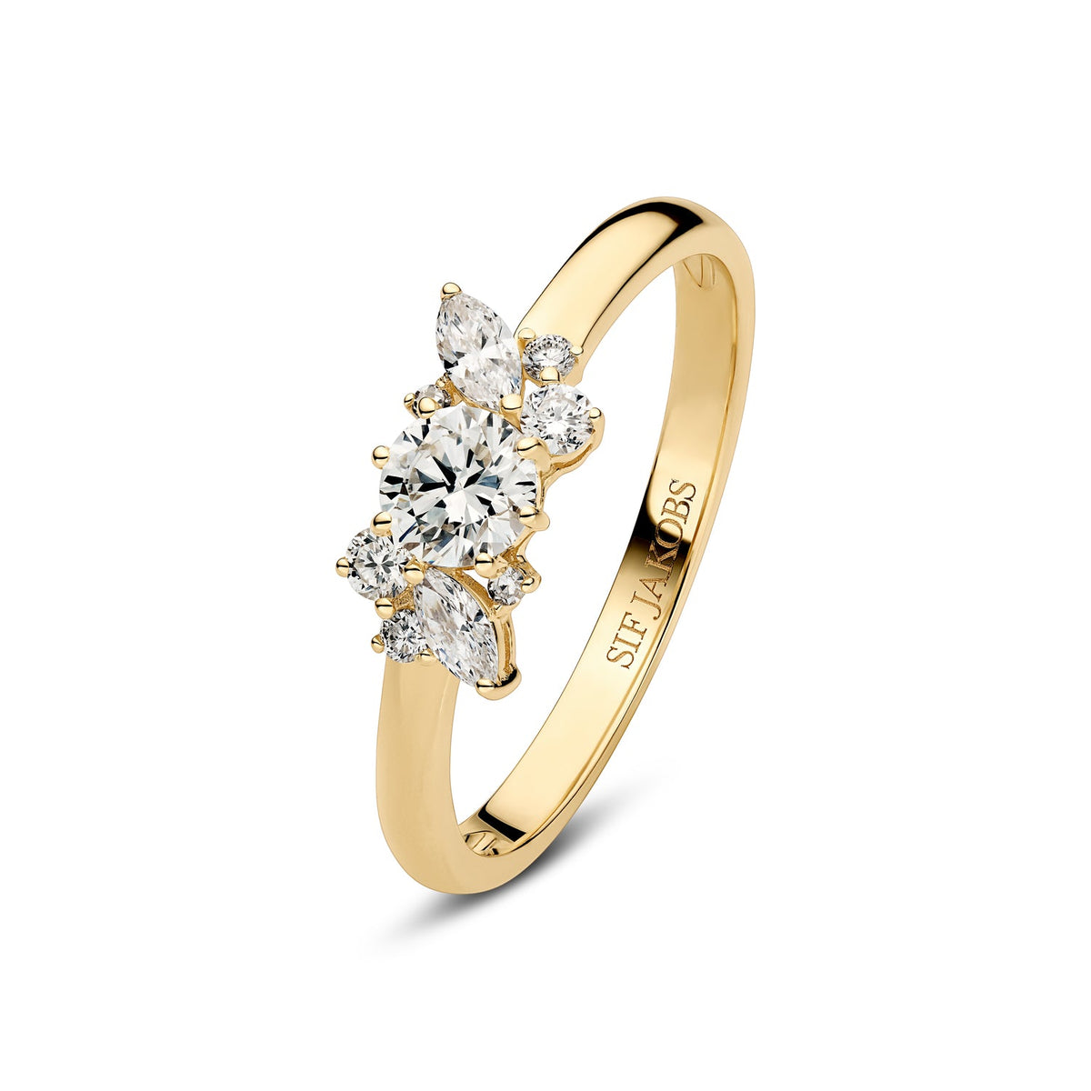 Sif Jakobs Lovere Diamantring aus 14 Karat Gold mit 0,58 ct im Labor gezüchteten Diamanten – eleganter, stilvoller Schmuck
