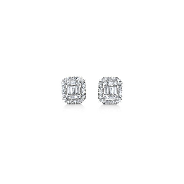 Mads Z - Elizabeth ørestikker i 14kt. hvidguld m. i alt 0,36ct. brillanter