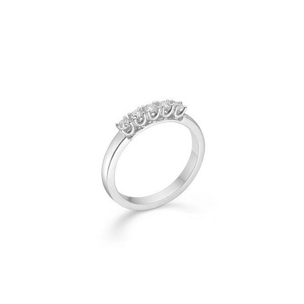 CROWN ALLIANCE Ring in 14 kt. Weißgold mit insgesamt 0,20ct