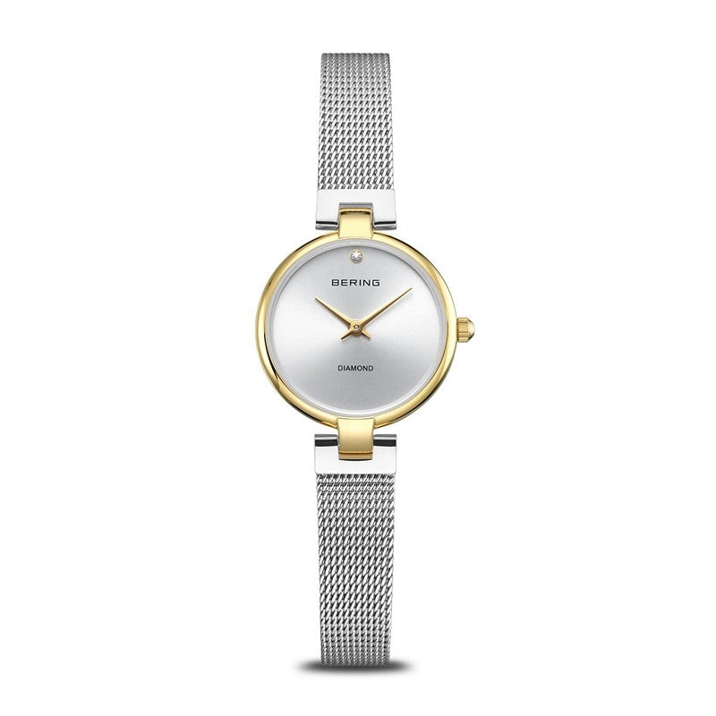 Bering Classic Collection dameur i stål og poleret guld 24 mm