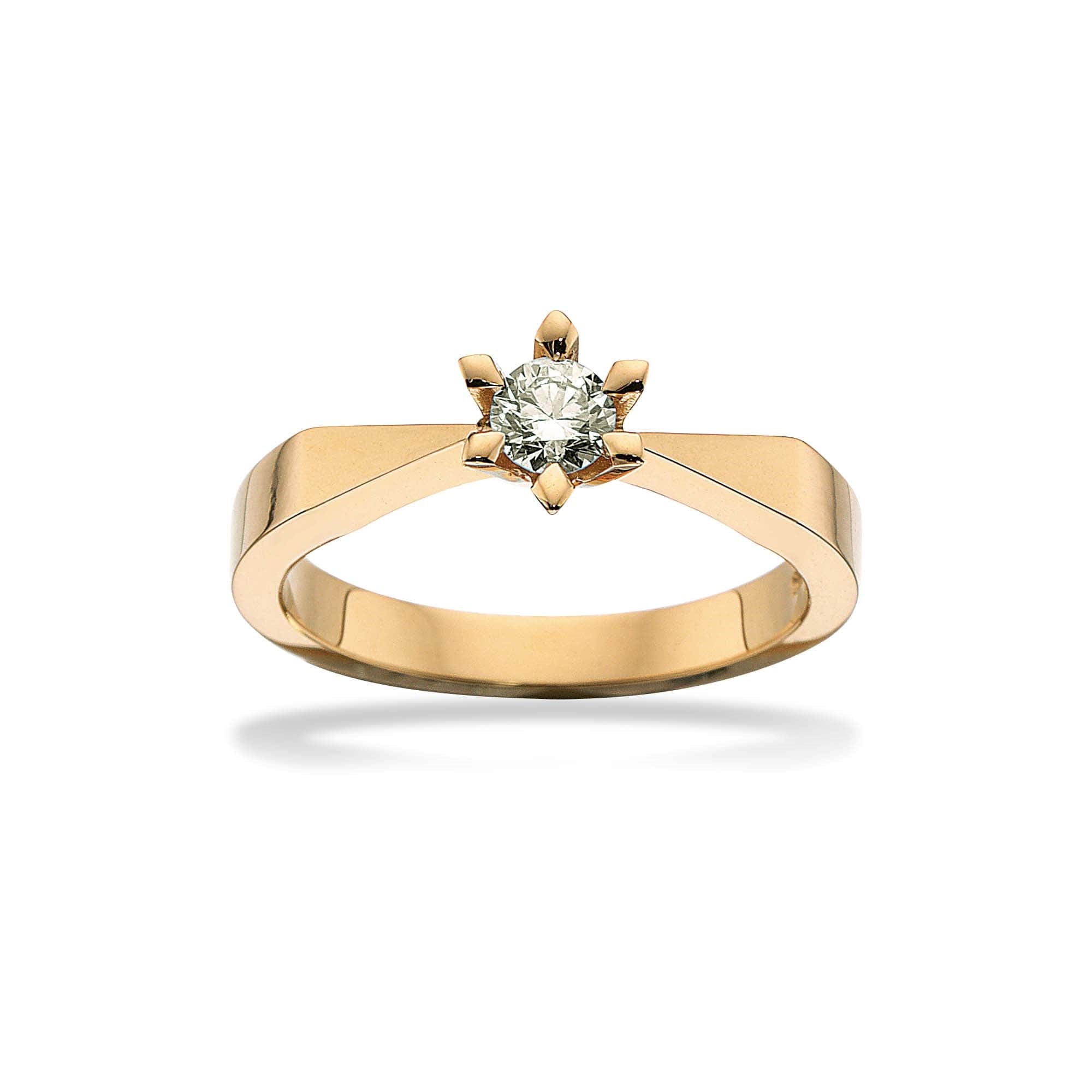 Scrouples - Victoria Ring in 14kt. Gold mit 0,05ct. TW/SI
