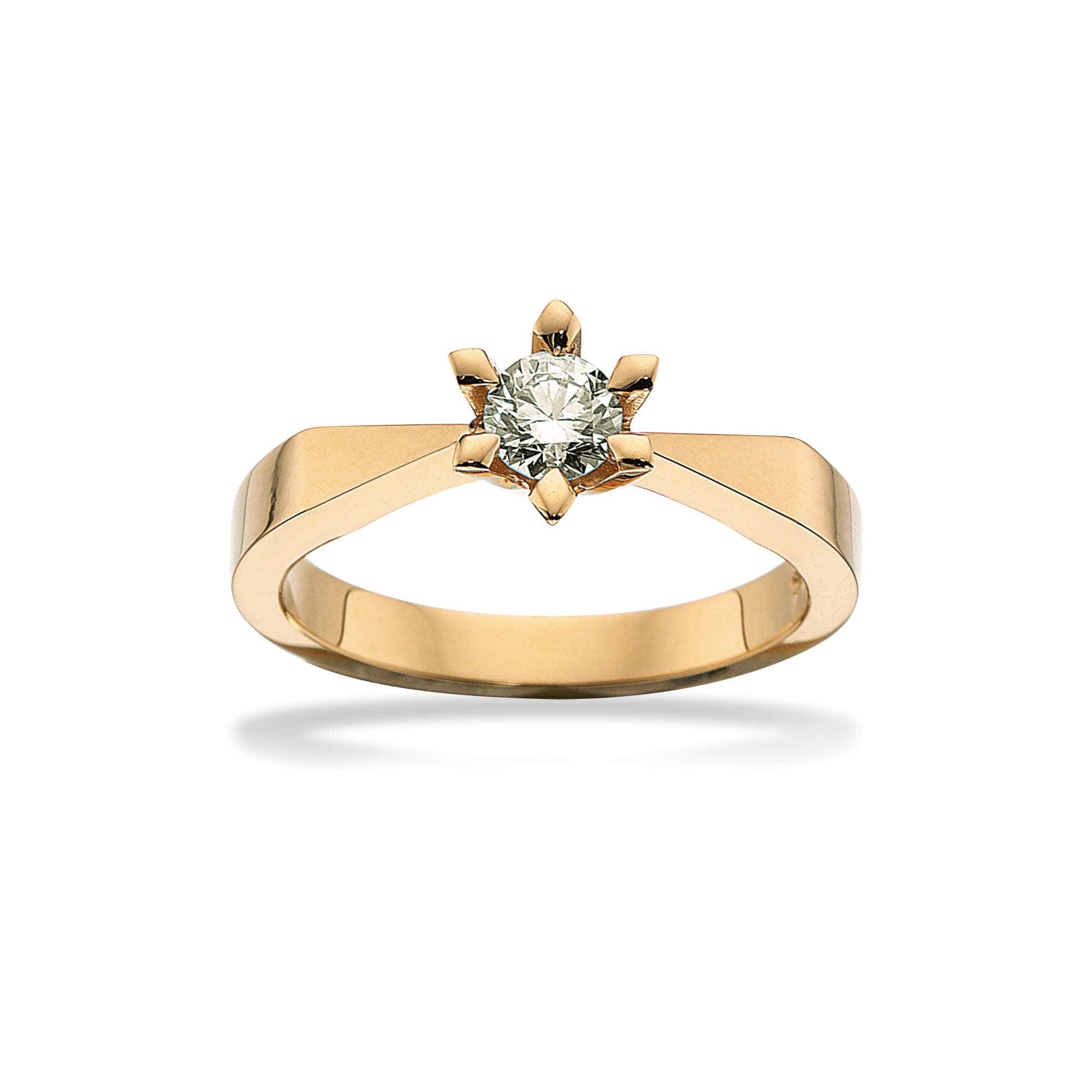 Scrouples - Victoria Ring in 14kt. Gold mit 0,05ct. TW/SI