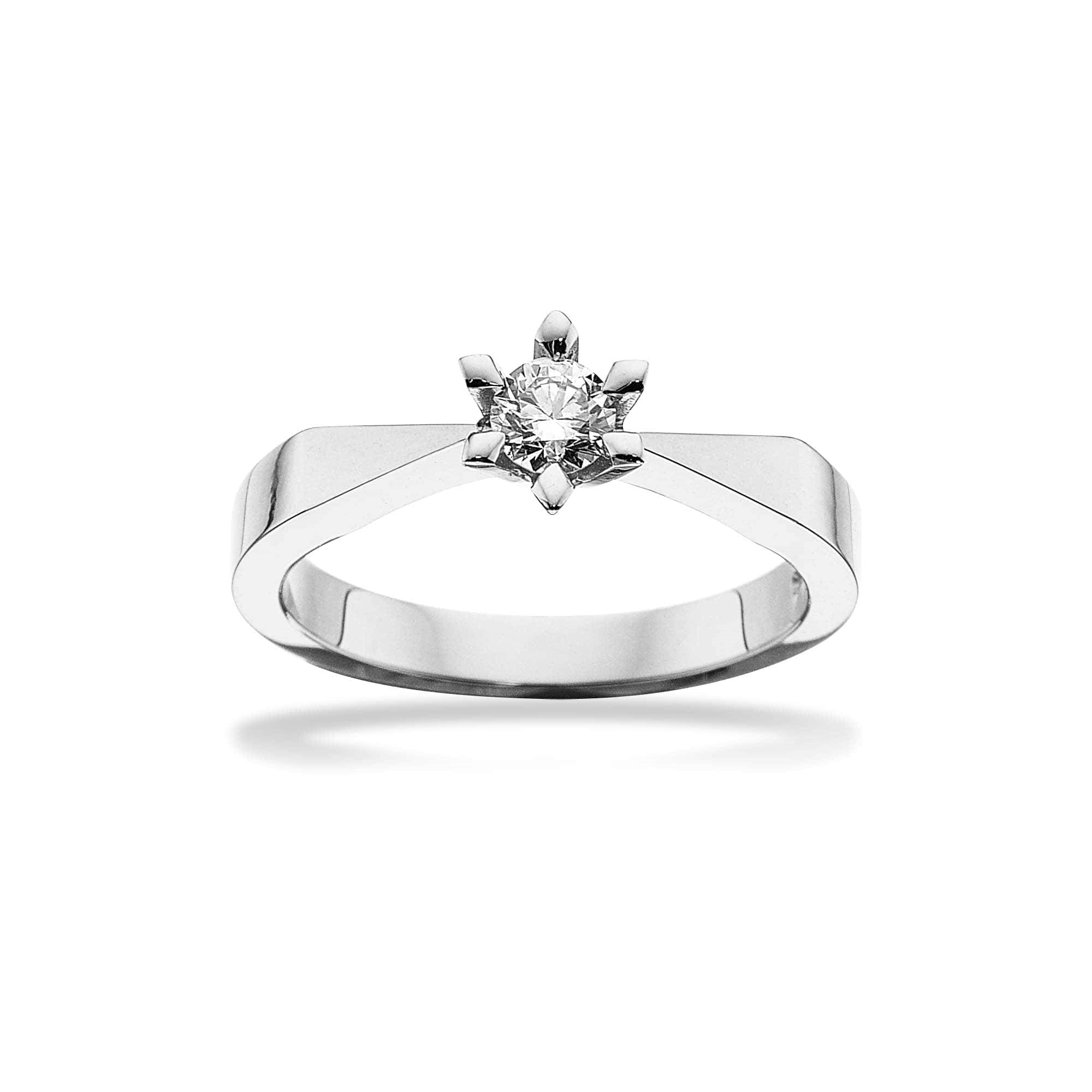 Scrouples - Victoria Ring in 14kt. Weißgold mit 0,05ct. TW/SI