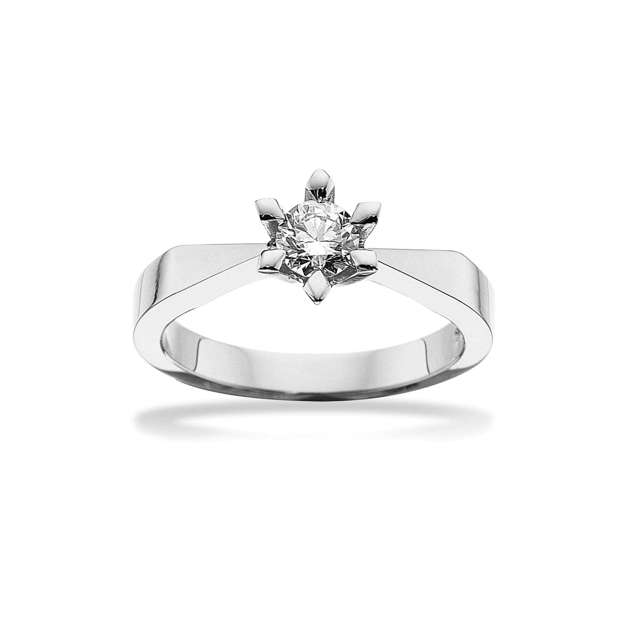 Scrouples - Victoria Ring in 14kt. Weißgold mit 0,05ct. TW/SI