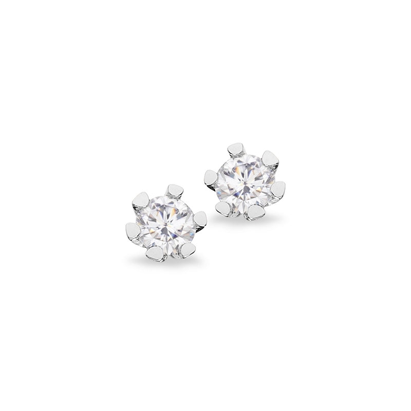Vida Ohrstecker in 8 kt. Weißgold mit Brillant 0,06 - 0,40 ct.