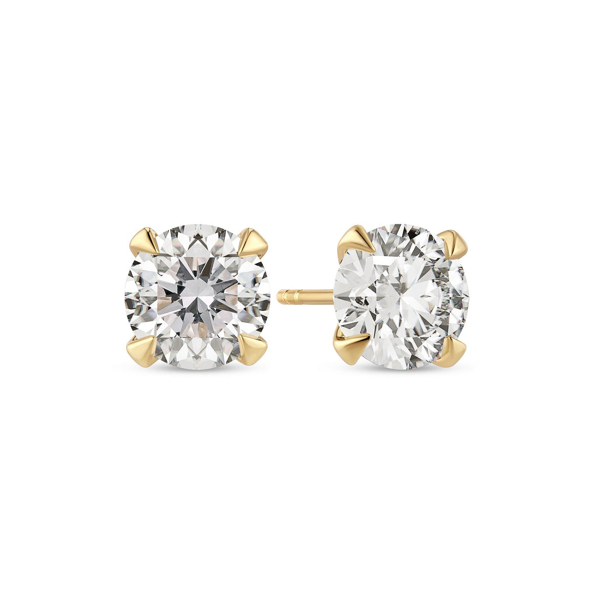 Sif Jakobs Venice Solitaire-Ohrstecker aus 14 Karat Gold mit insgesamt 1,50 ct runden, brillantschliffenen Lab-grown-Diamanten – elegant und zeitlos