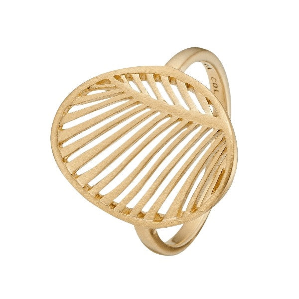 Christina Collect - MY SPECIAL PALM forgyldt sølv ring**