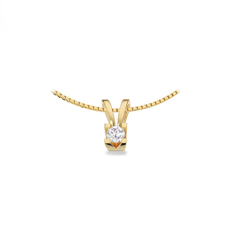 Kleopatra Anhänger in 8kt. Gold 0,05ct.-0,25ct. Diamant