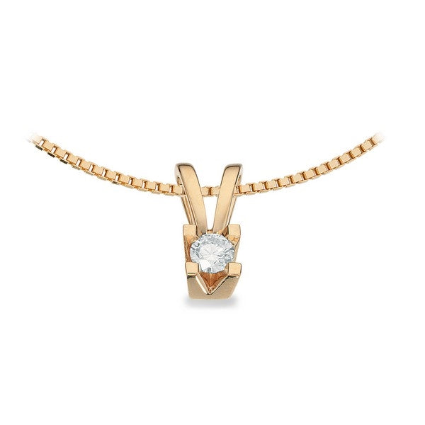 Kleopatra Anhänger in 14kt. Gold 0,05ct.-0,50ct. Diamant