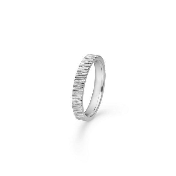 Mads Z - Poetry Wood ring i sølv - Str 50**