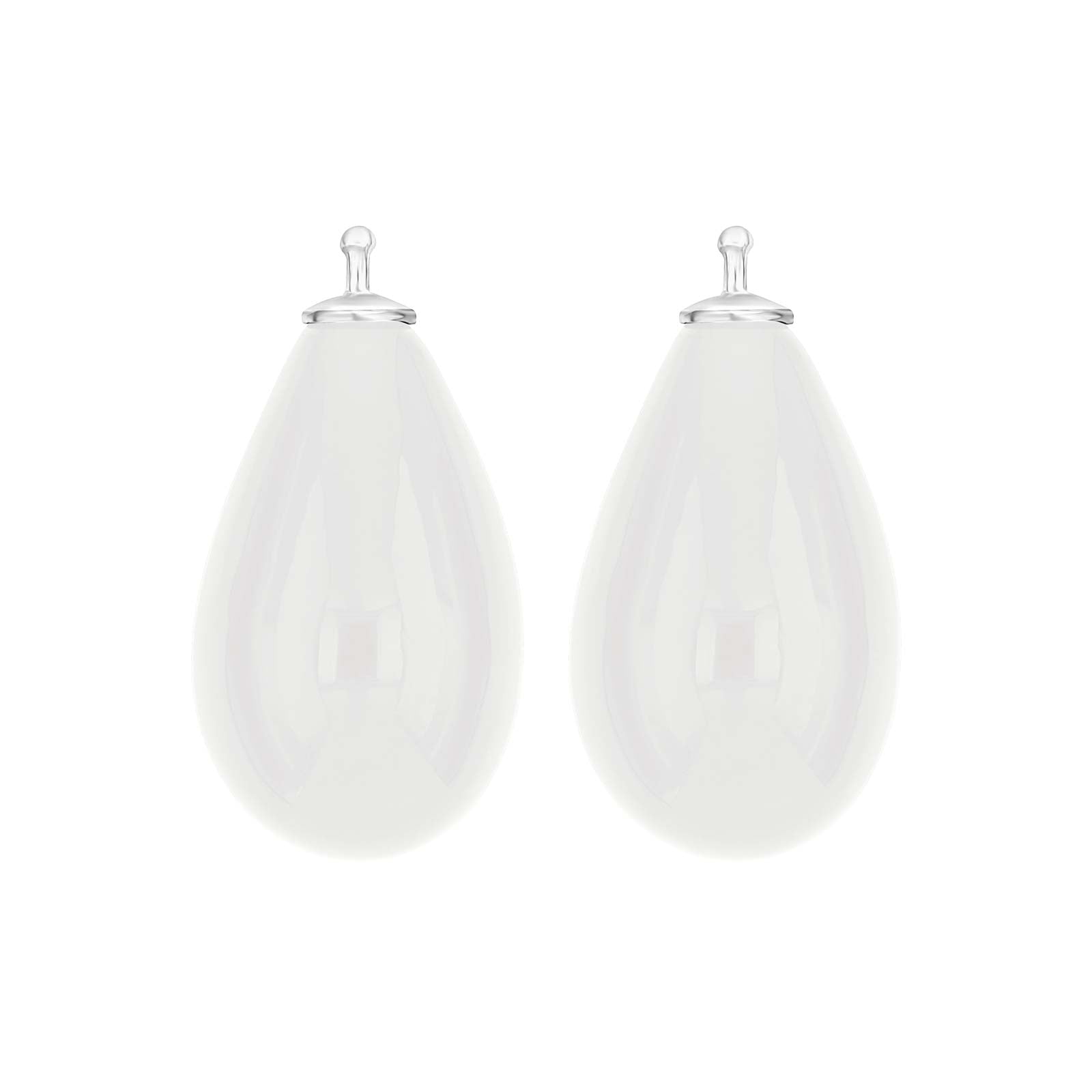 Elegante Tropfenohrringe von Heide Heinzendorff aus böhmischem Quarzglas und klassischem Silber mit funkelndem Quarz – stilvoll und zeitlos.