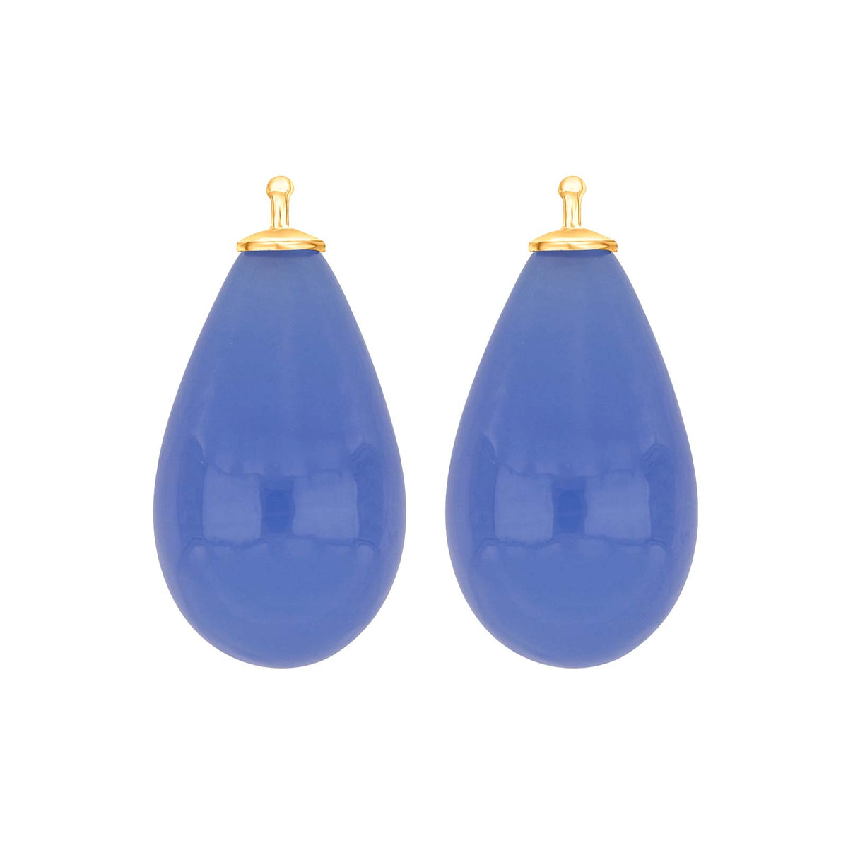 Eleganter Heide Heinzendorff Ohrschmuck-Anhänger aus vergoldetem Silber mit stilvollem Tropfen aus böhmischem Quarzglas und weißem Quarz – exklusiv bei Schmuckzentrum.