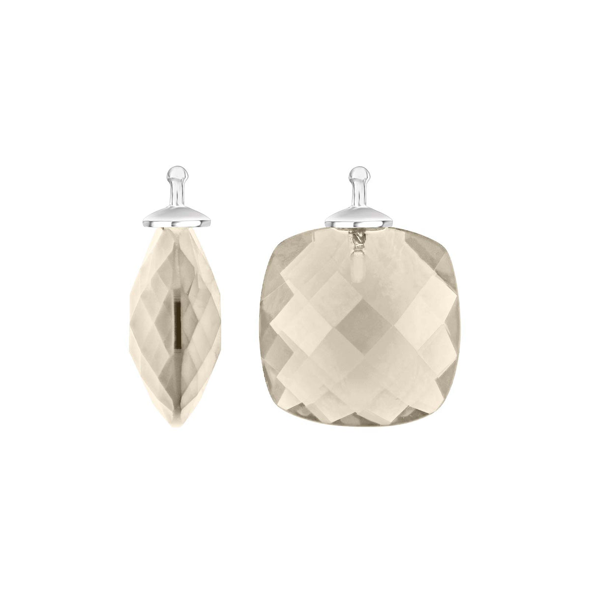Eleganter Heide-Heinzendorff-Anhänger aus Silber mit lilafarbenem Quarzglas – ein stilvolles und raffiniertes Schmuckstück.
