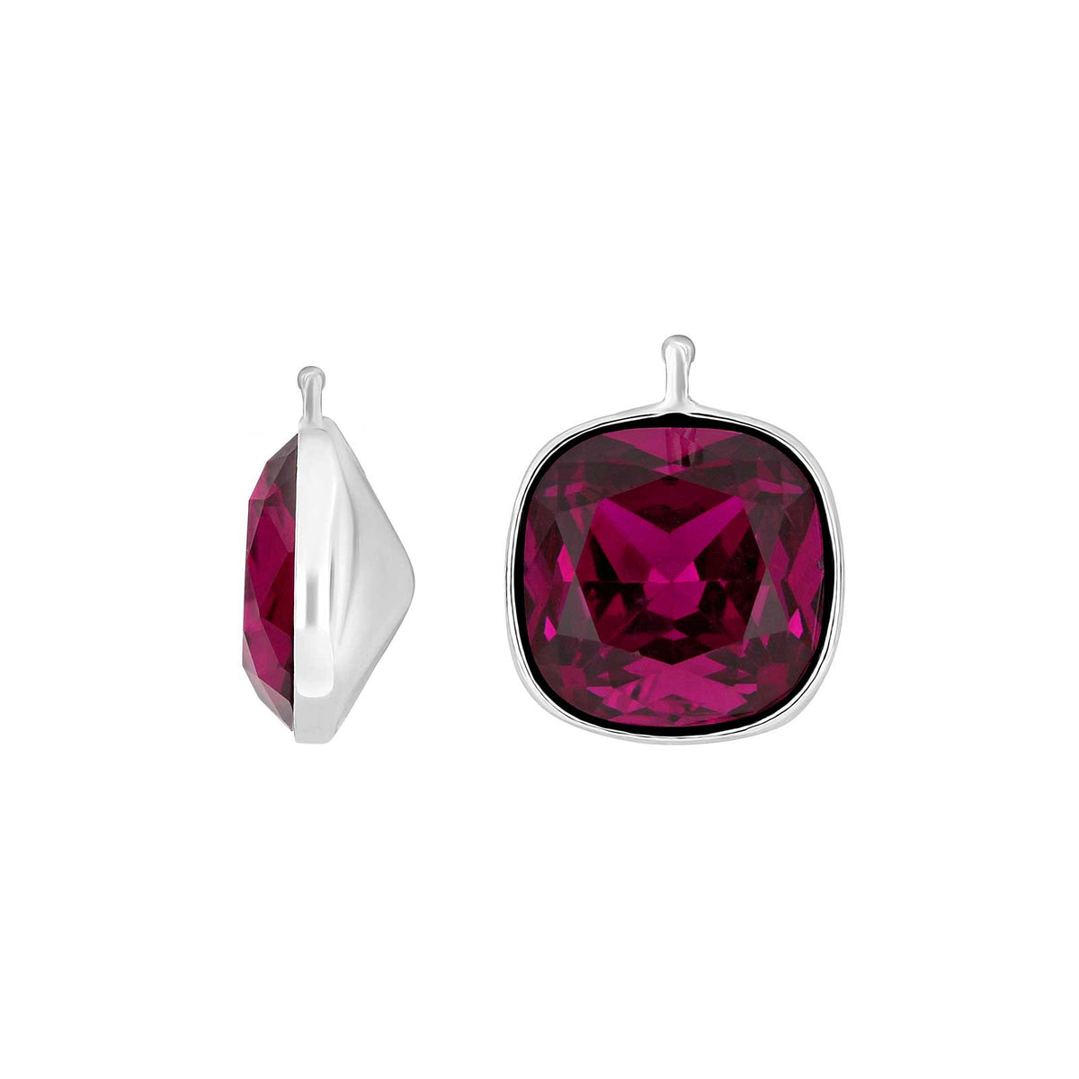 Elegante, facettierte Quarzglas-Ohrringe von Heide Heinzendorff aus Silber mit edlem violettem Quarz – ein stilvolles und raffiniertes Schmuckstück aus dem Schmuckzentrum