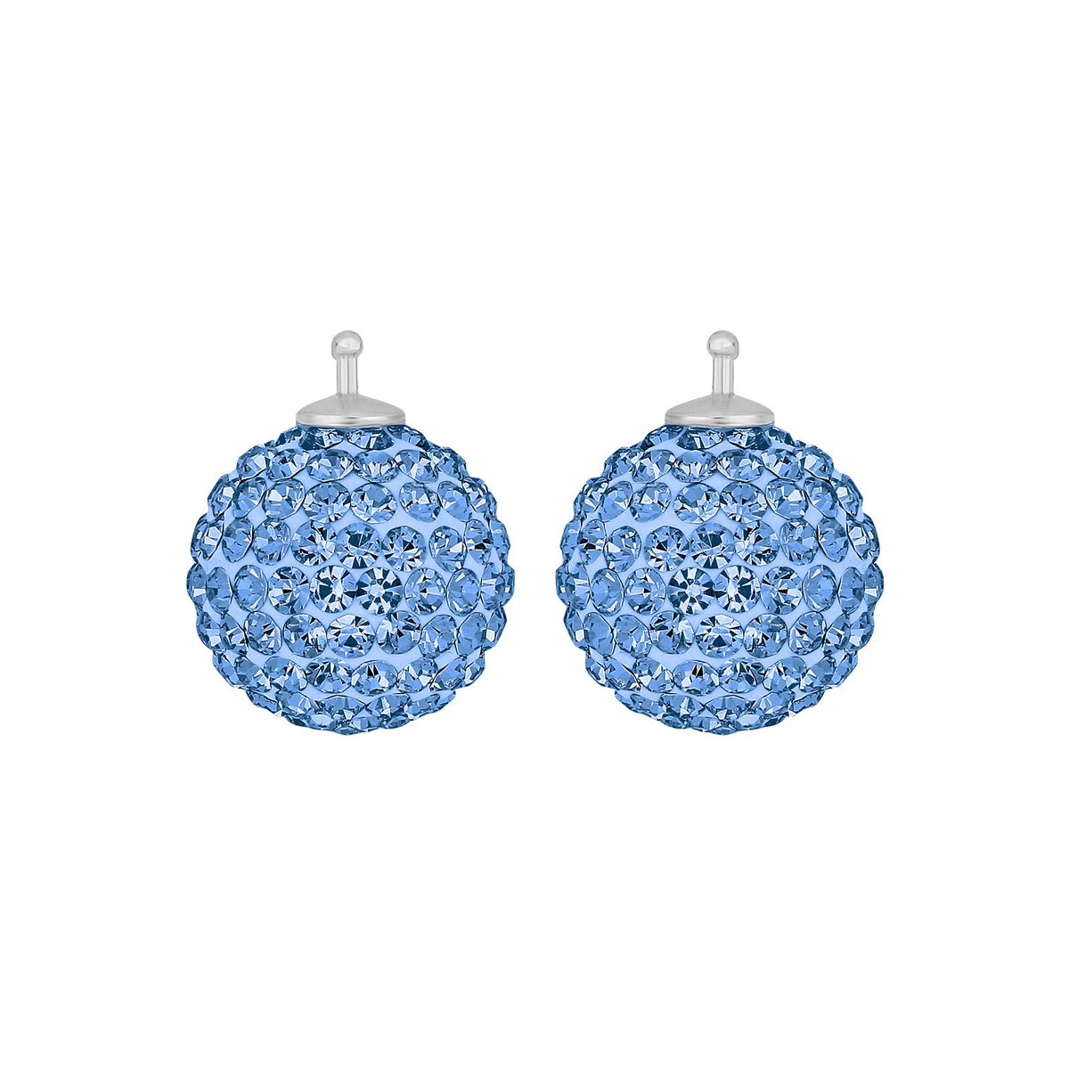 Eleganter Heide Heinzendorff Pavé-Kugel-Systemanhänger aus Silber mit funkelndem weißem kubischem Zirkonia, 14 mm