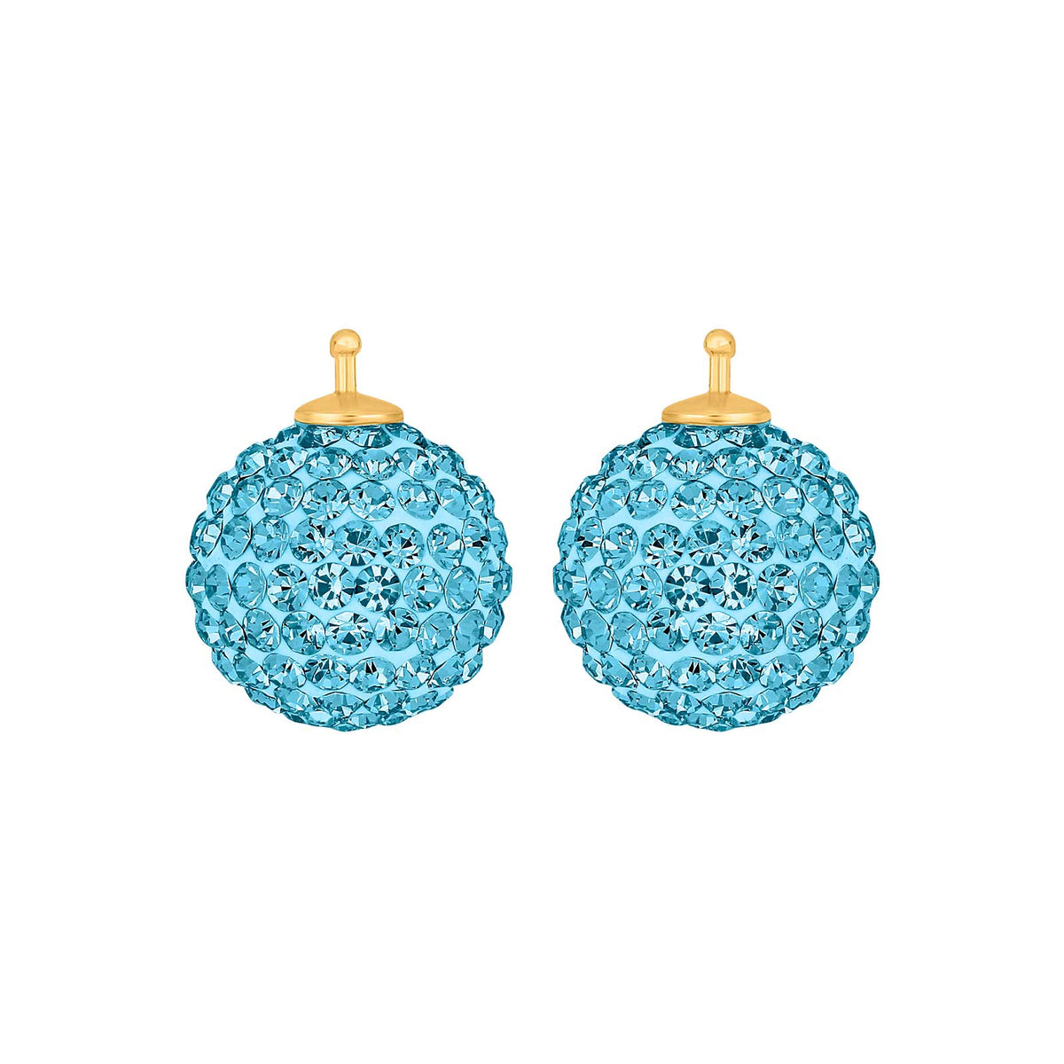 Heide Heinzendorff Pavé-Kugel-Ohrringe aus vergoldetem Silber mit weißen Zirkonia, 14 mm – elegant und stilvoll im Schmuckzentrum.