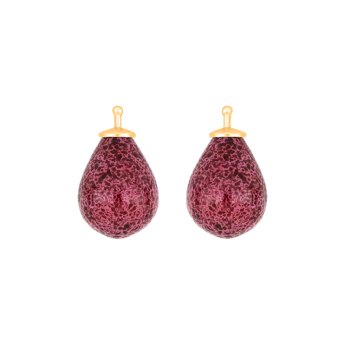 Eleganter Heide-Heinzendorff-Systemanhänger in Tropfenform aus böhmischem Quarzglas, gefertigt aus vergoldetem Silber mit edlem weißem Quarzglas – ein stilvolles und zeitloses Schmuckstück.