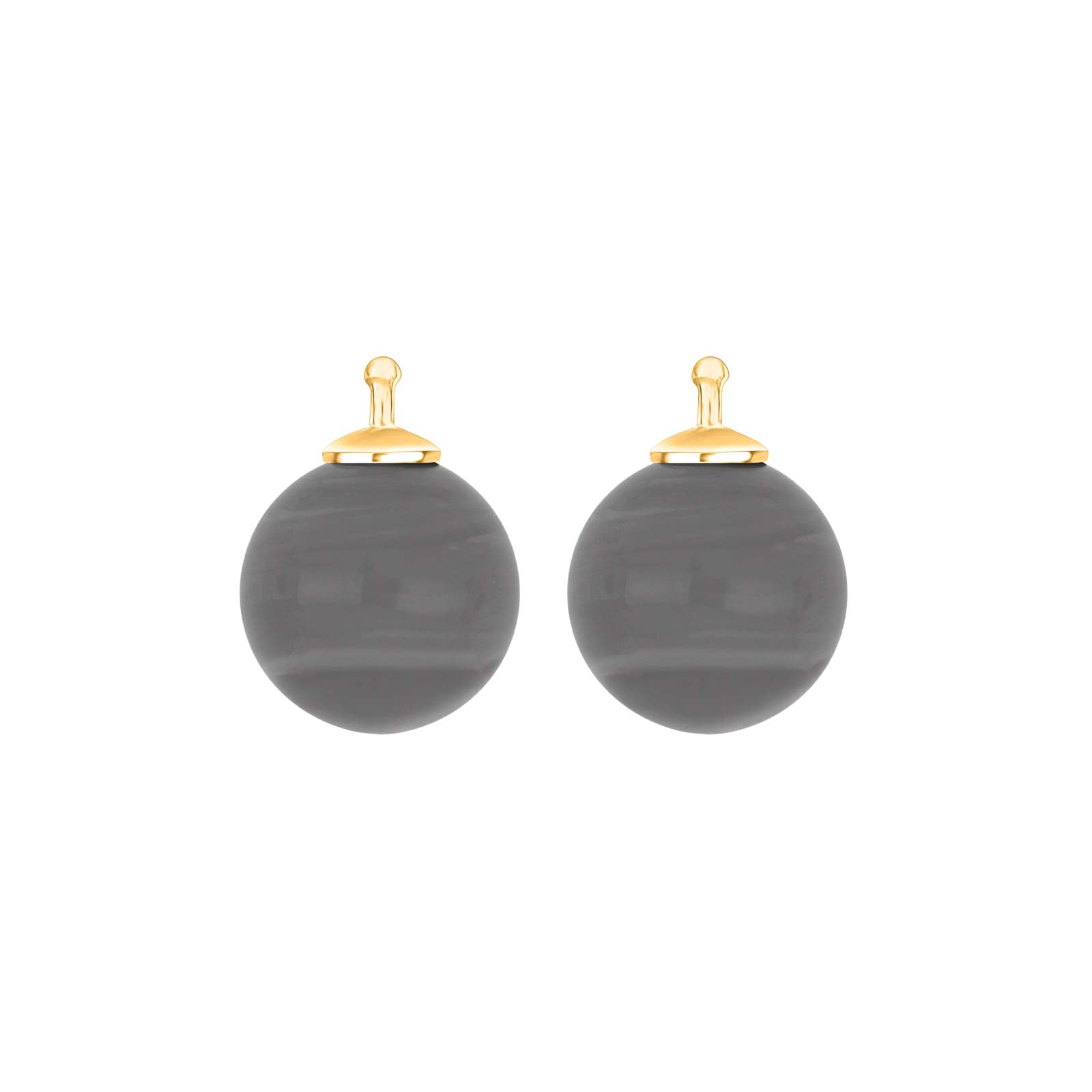 Eleganter Heide-Heinzendorff Anhänger aus vergoldetem Silber mit böhmischem Quarzglas, 12 mm – ein stilvolles und raffiniertes Schmuckstück.