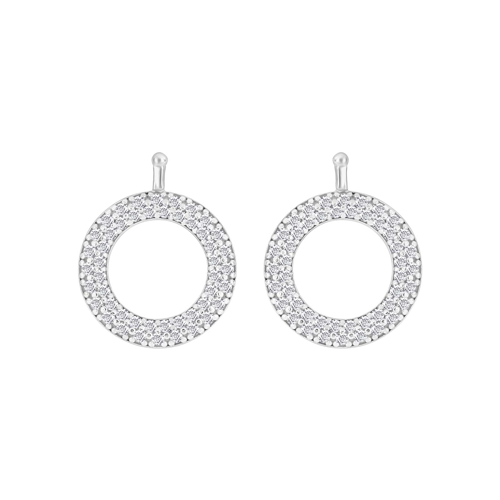Eleganter Heide-Heinzendorff-Kranz-Systemanhänger aus Silber mit funkelnden Zirkonia, 15 x 15 mm – ein stilvolles und zeitloses Schmuckstück vom Schmuckzentrum.