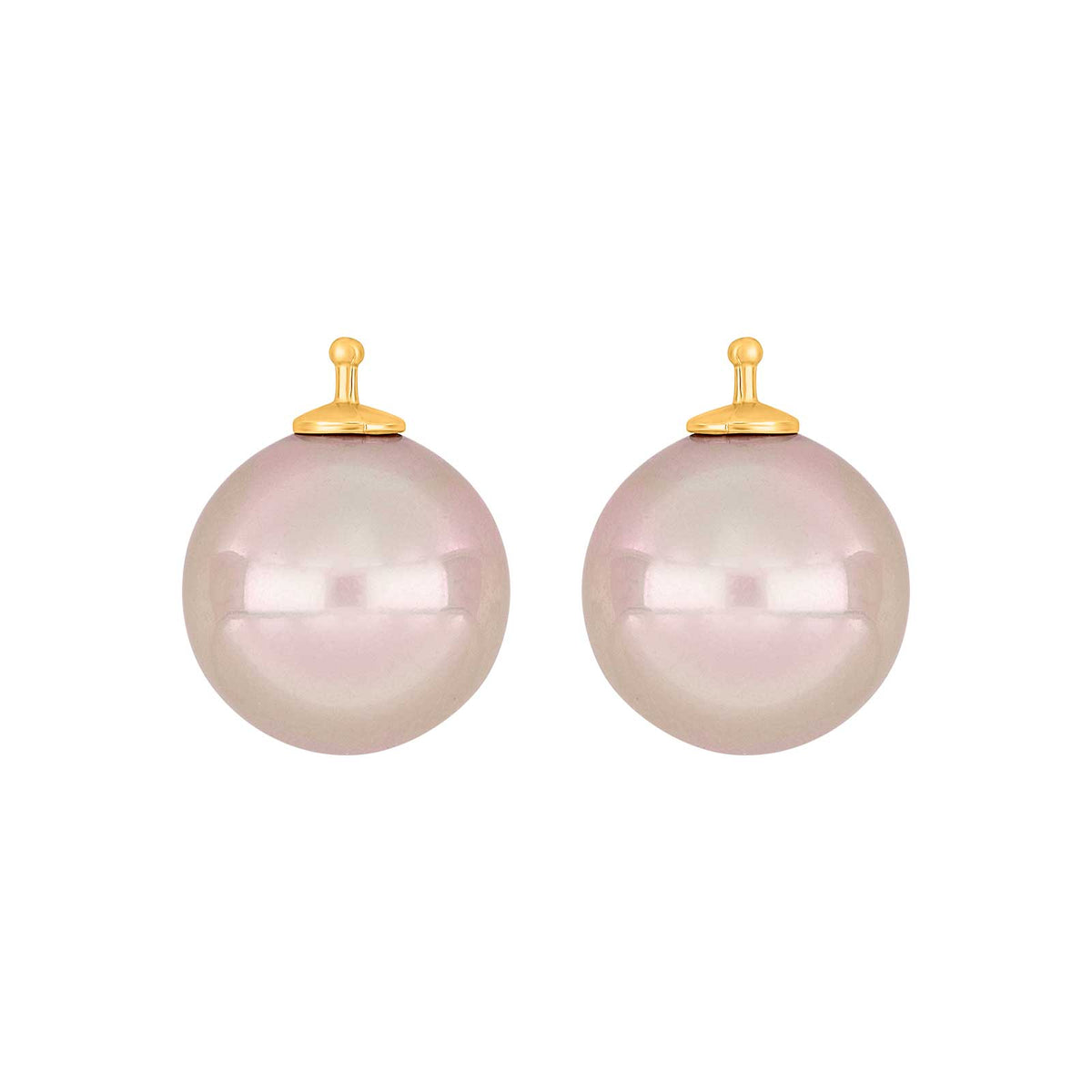 Elegante Heide Heinzendorff Mallorca-Ohrringe aus vergoldetem Silber mit weißen Perlen, 14 x 14 mm – stilvoll präsentiert von Schmuckzentrum