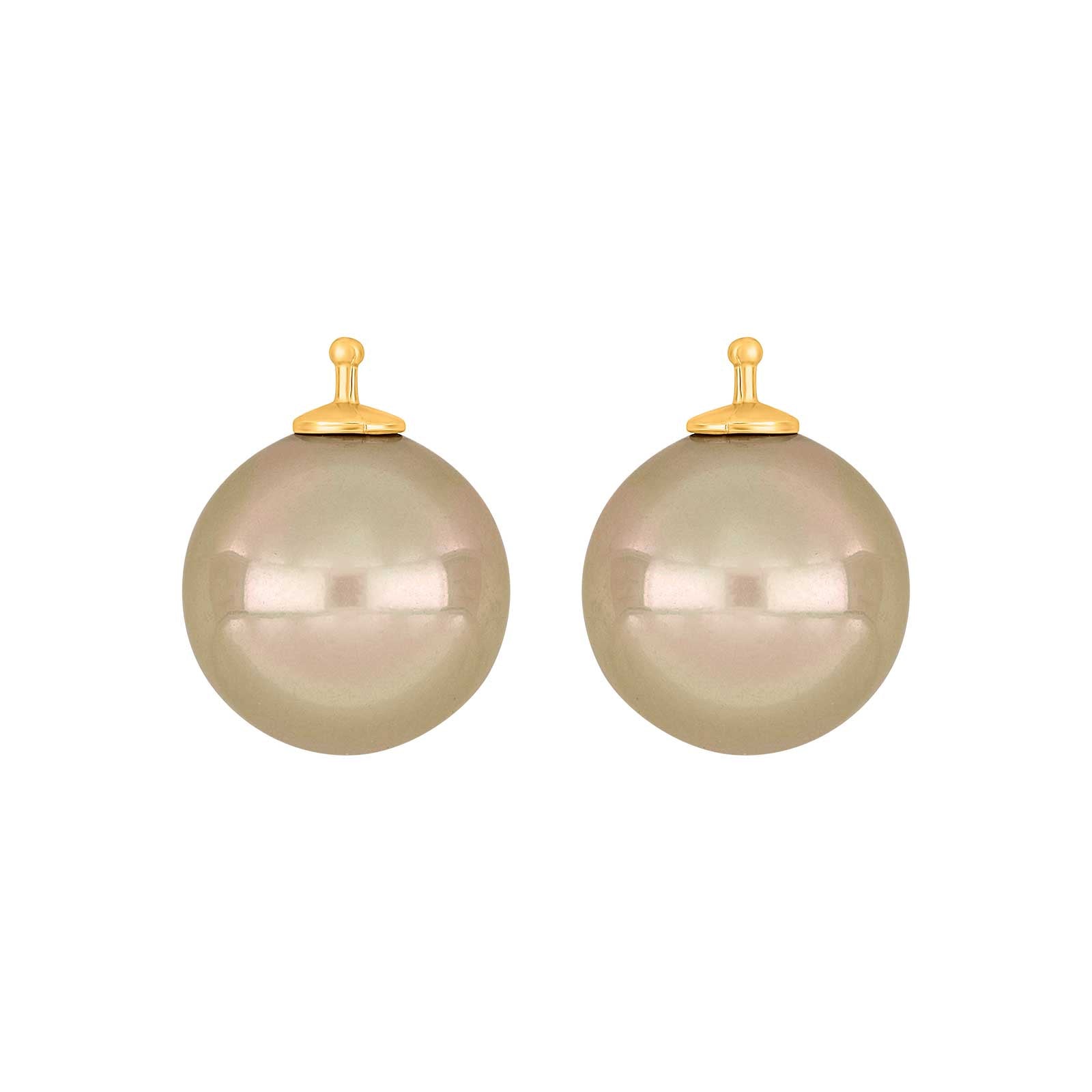 Eleganter Heide Heinzendorff Mallorca System-Anhänger aus vergoldetem Silber mit Perlen, 14 × 14 mm – stilvoller Schmuck vom Schmuckzentrum.