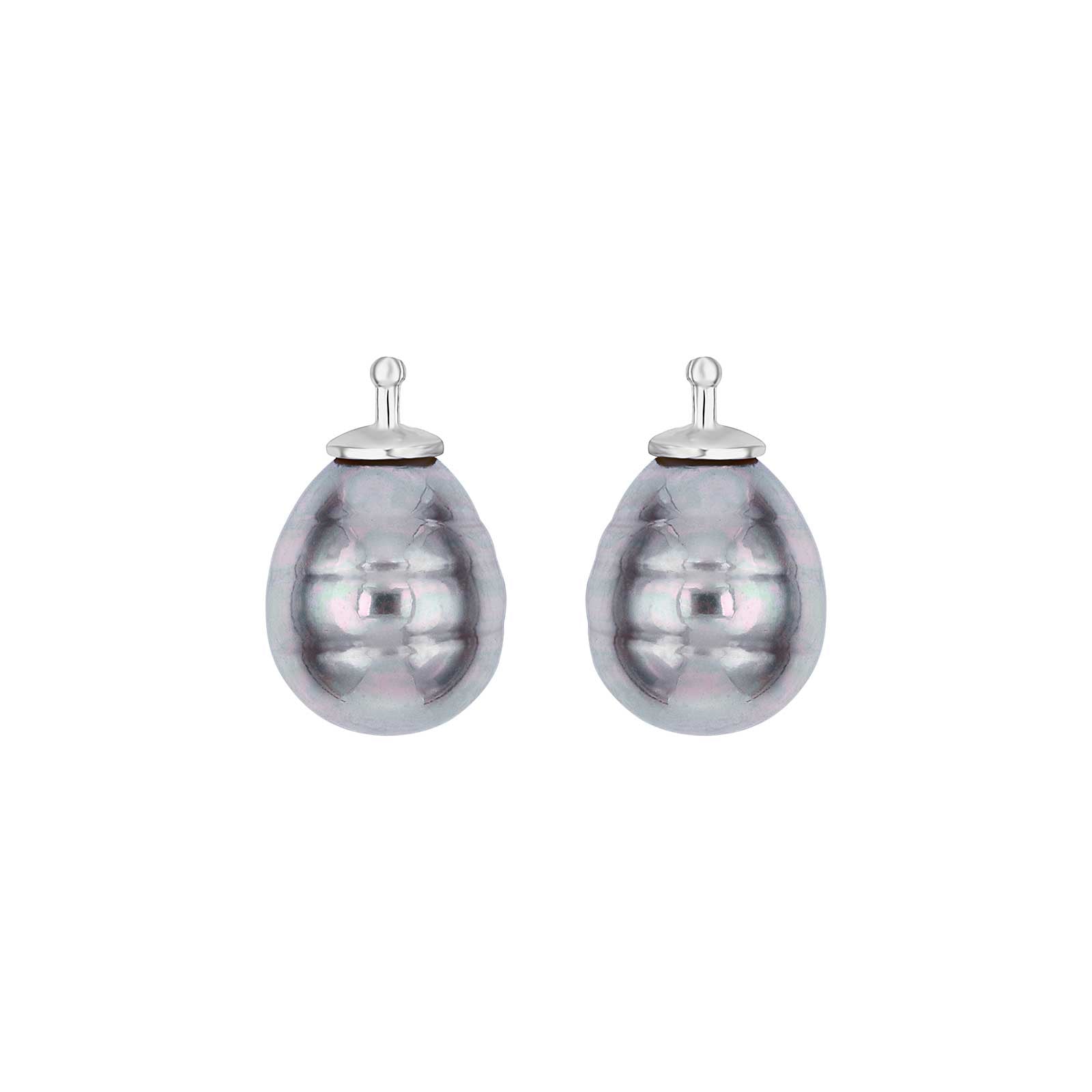 Heide Heinzendorff Mallorca Ohrringe aus Silber mit barocken Perlen, 10 x 12 mm – elegant und zeitlos