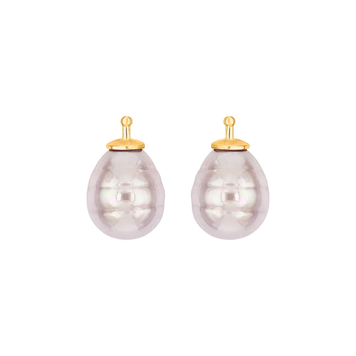 Elegante Heide Heinzendorff Mallorca Ohrringe aus vergoldetem Silber mit stilvollen Barockperlen, 10 × 12 mm – erhältlich im Schmuckzentrum