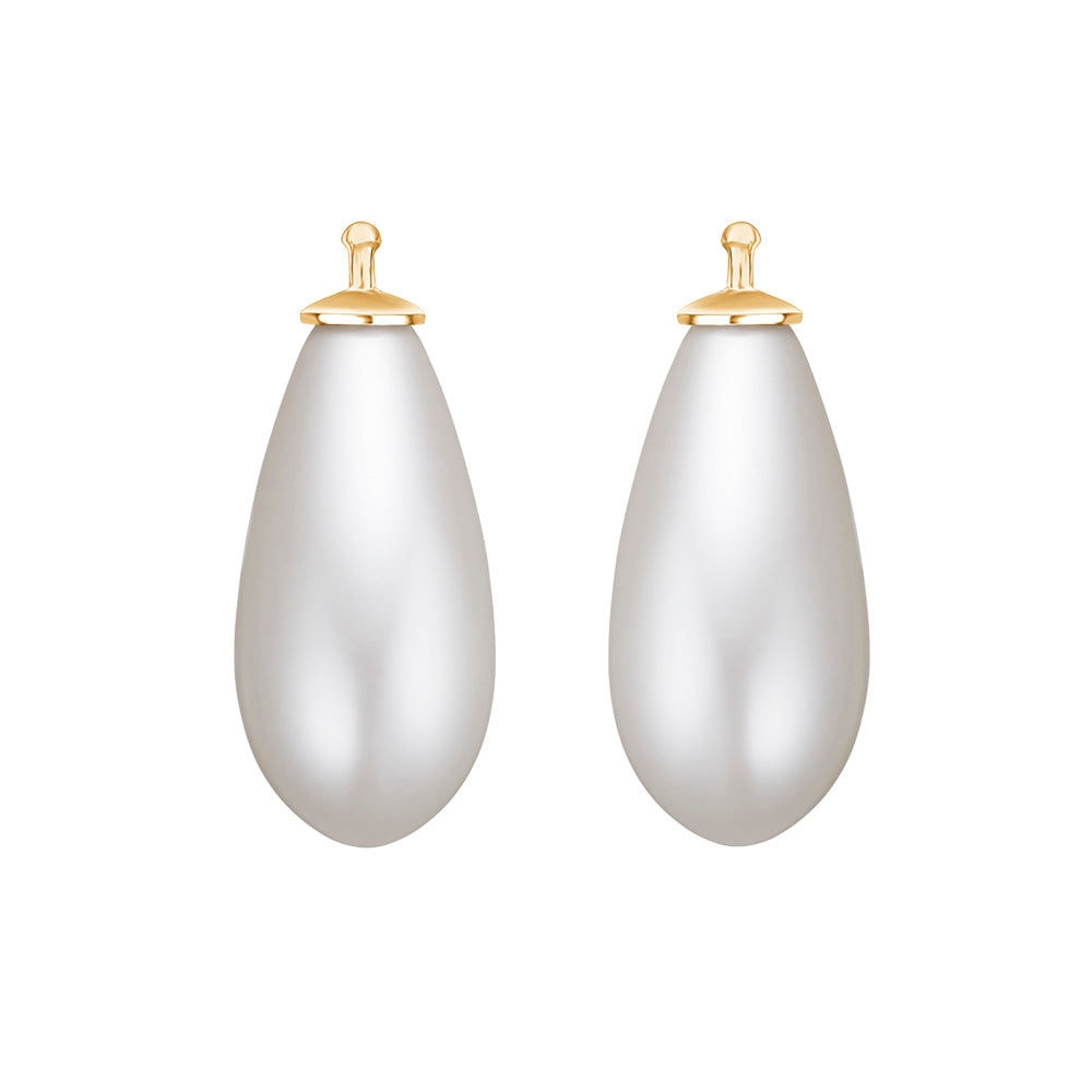 Eleganter Heide-Heinzendorff-Anhänger aus vergoldetem Silber mit synthetischer Perle in Farbe 07 und raffinierten Perlendetails.