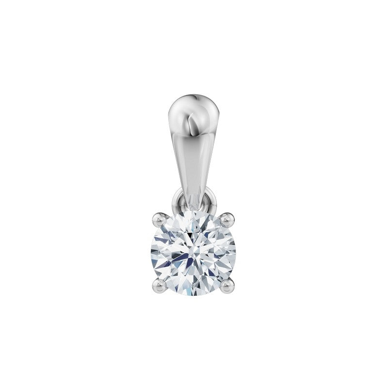 LUXURY Anhänger aus 14 kt Weißgold mit lab-grown Diamant 0,25-1,0 ct