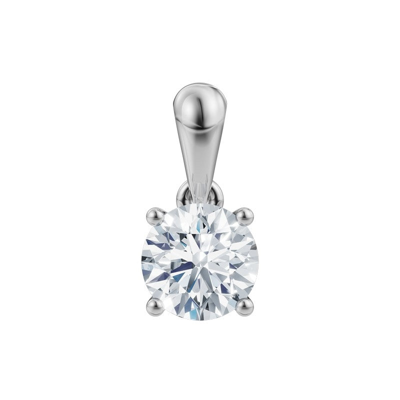 LUXURY Anhänger aus 14 kt Weißgold mit lab-grown Diamant 0,25-1,0 ct