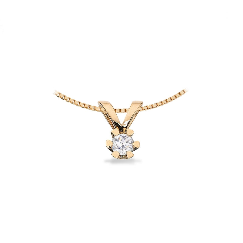 Vida Anhänger 14 kt. Gold mit Brillant 0,03 - 0,50 ct.